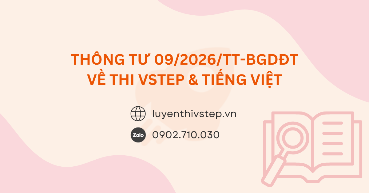 Thông tư 09/2026/TT-BGDĐT về quy định tổ chức thi VSTEP