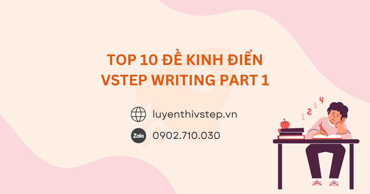 Top 10 đề kinh điển VSTEP Writing Part 1 mới nhất năm 2026